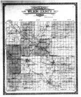 Wilson County Outline Map, Wilson County 1910